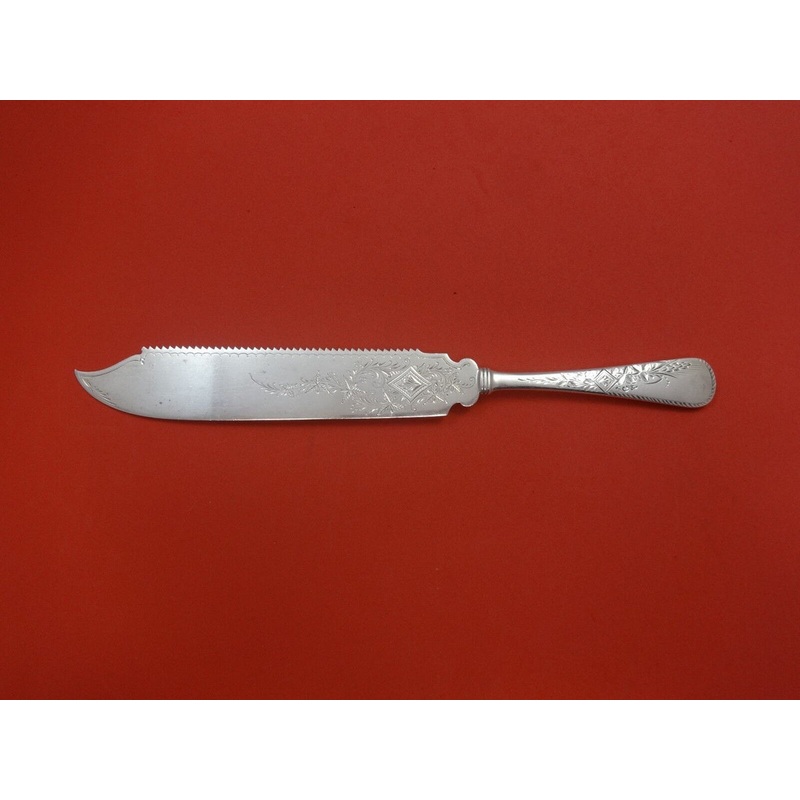 Marguerite Engraved by Gorham Sterling Cake Knife Flat AS Serrated 10 1/4"