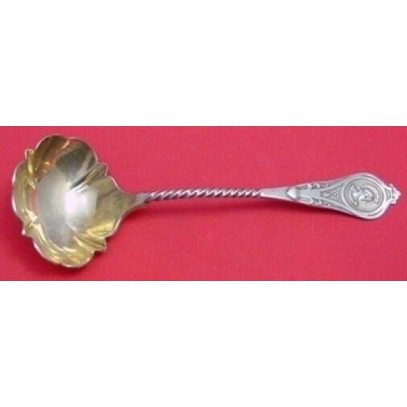 Medallion by Albert Coles Sterling Gravy Ladle 7 3/4"