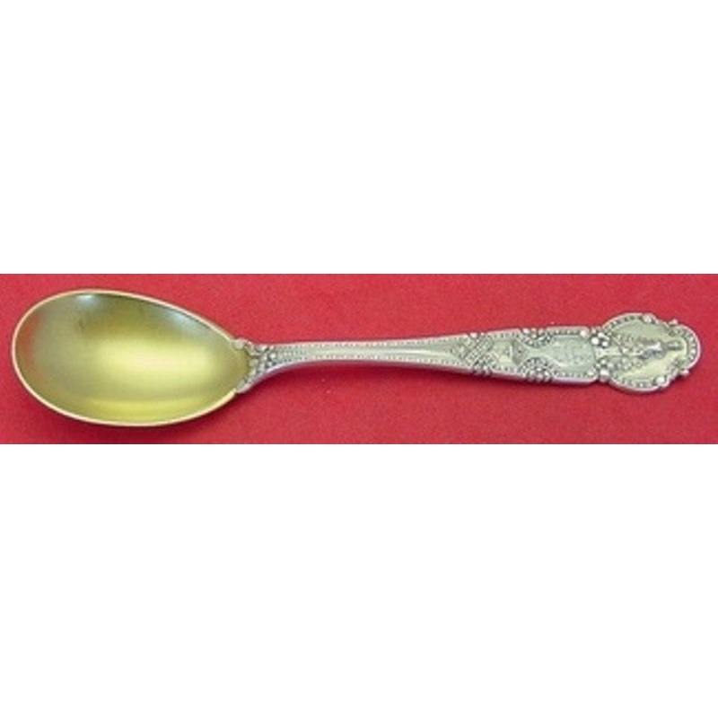 Renaissance by Tiffany and Co Sterling Egg Spoon Gold Washed Figural 4 3/4"