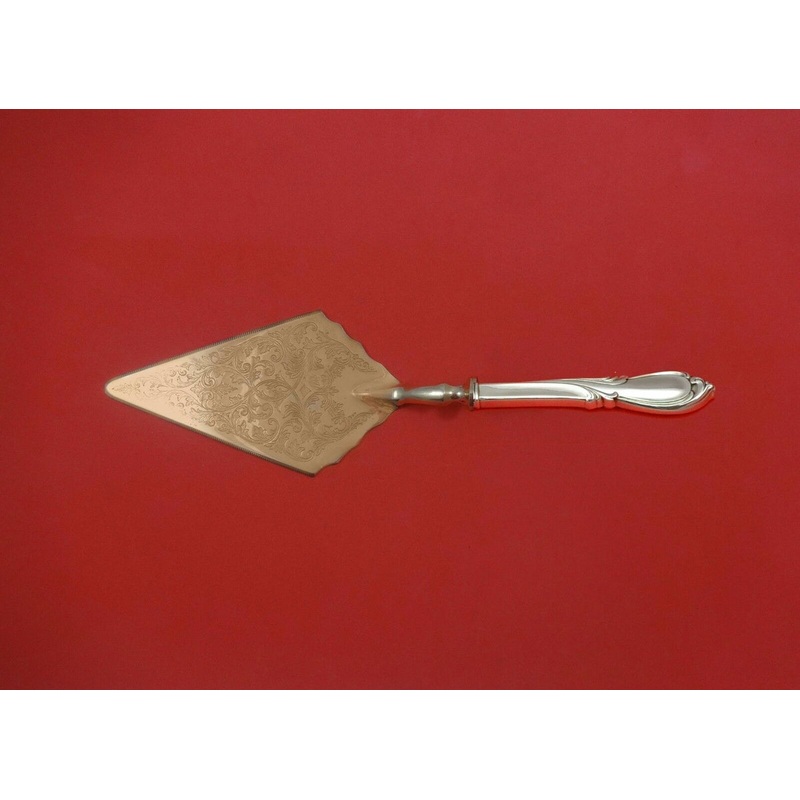 Rhapsody New by International Sterling Pastry Server Fancy Vermeil HH Custom