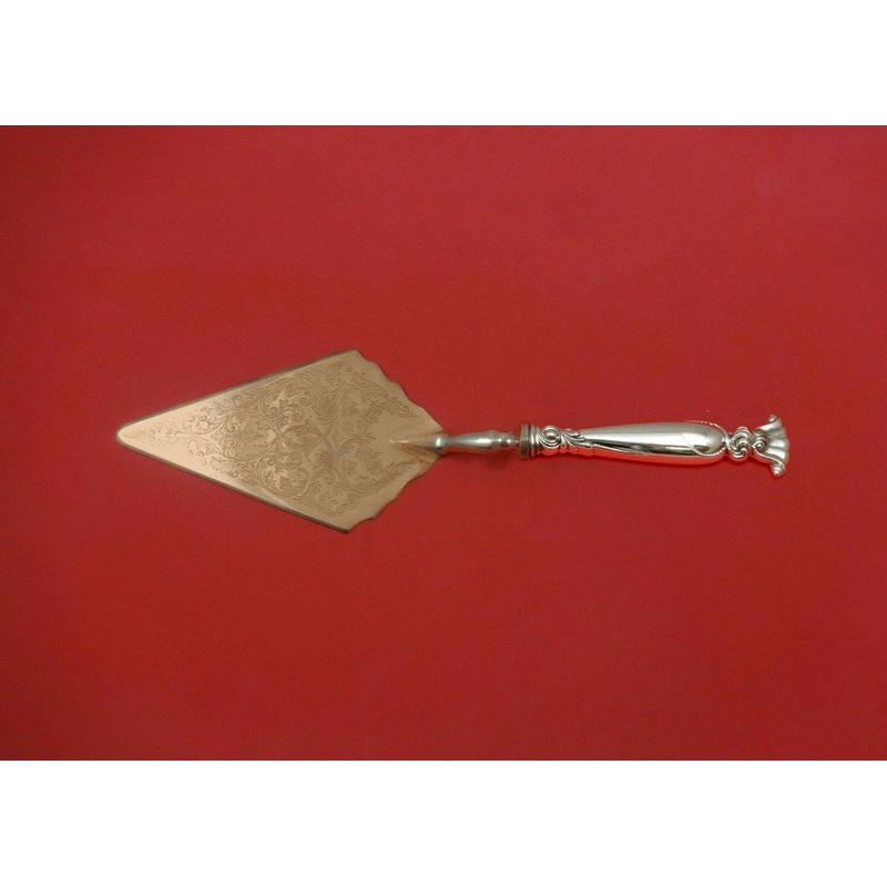 Romance of the Sea by Wallace Sterling Pastry Server Fancy Vermeil HH Custom