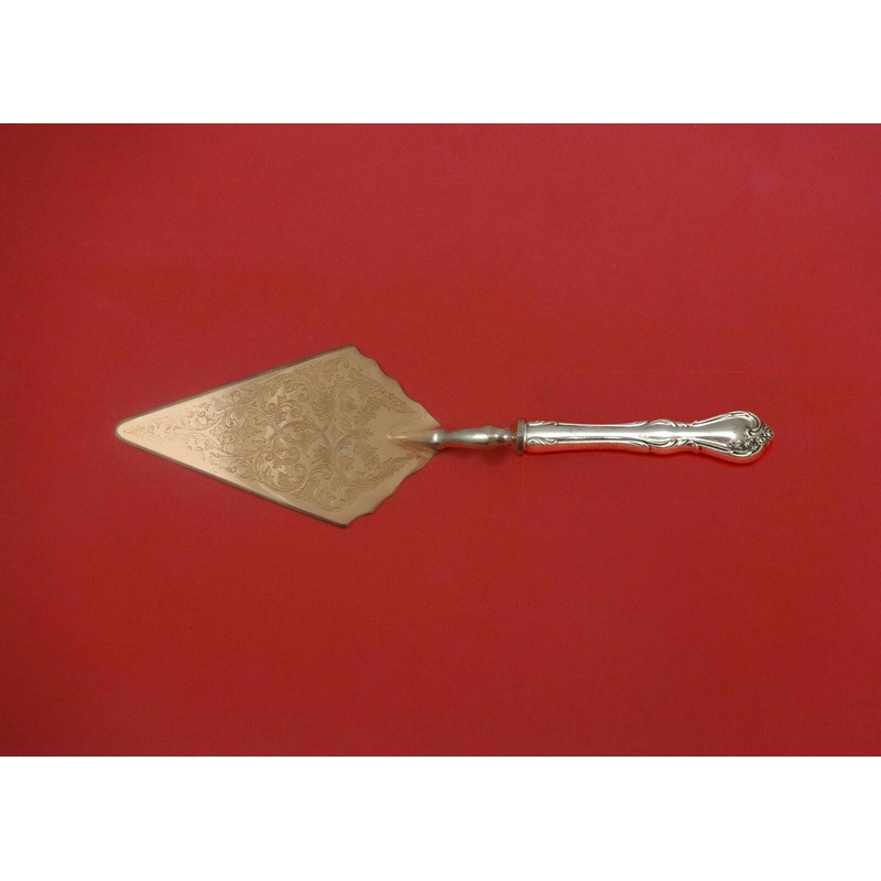 Rose Cascade by Reed & Barton Sterling Pastry Server Fancy Vermeil HH Custom