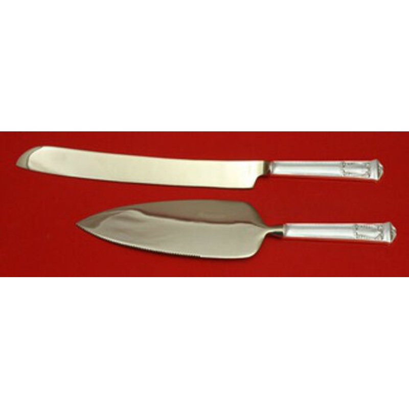 San Lorenzo by Tiffany and Co Sterling Wedding Cake Set Server 2pc Custom HHWS