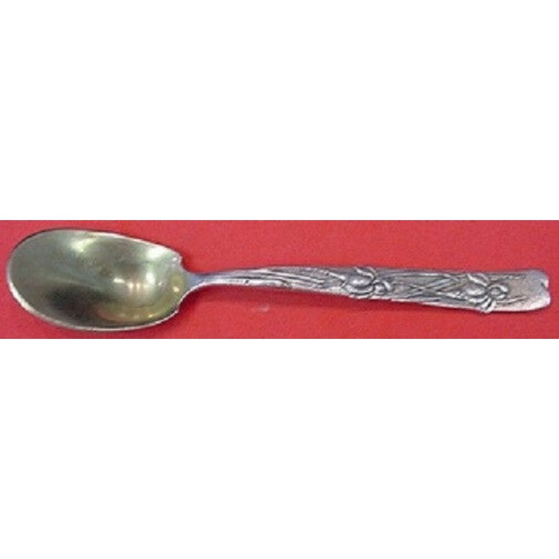 Vine by Tiffany & Co.  Sterling Egg Spoon Iris Motif GW 4 7/8"