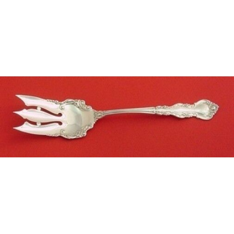 Warwick by International Sterling Salad Serving Fork 3-Tine Fancy 8 1/4"