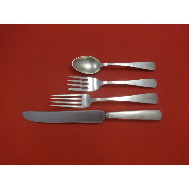 Colonial Hammered by International Sterling Regular Size Place Setting(s) 4pc