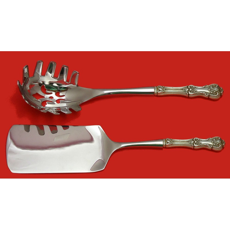 Federal Cotillion by Frank Smith Sterling Italian Pasta Svr Set 2pc HHWS Custom