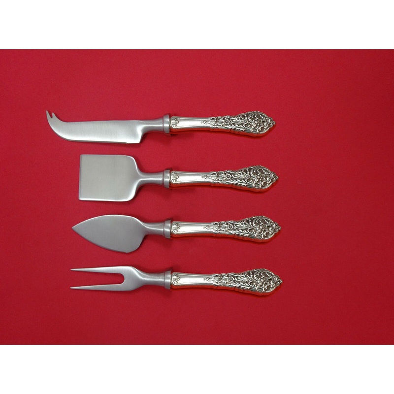 Florentine Lace by Reed & Barton Sterling Cheese Serving Set 4pc HHWS  Custom