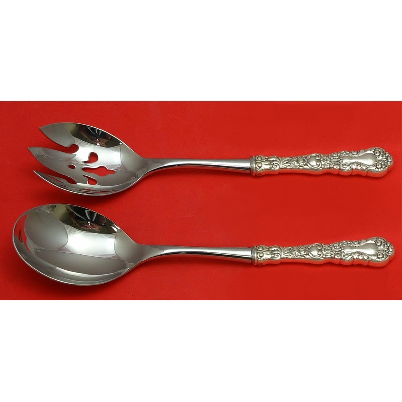 Imperial Chrysanthemum by Gorham Sterling Salad Serving Set 2pc HHWS  Custom