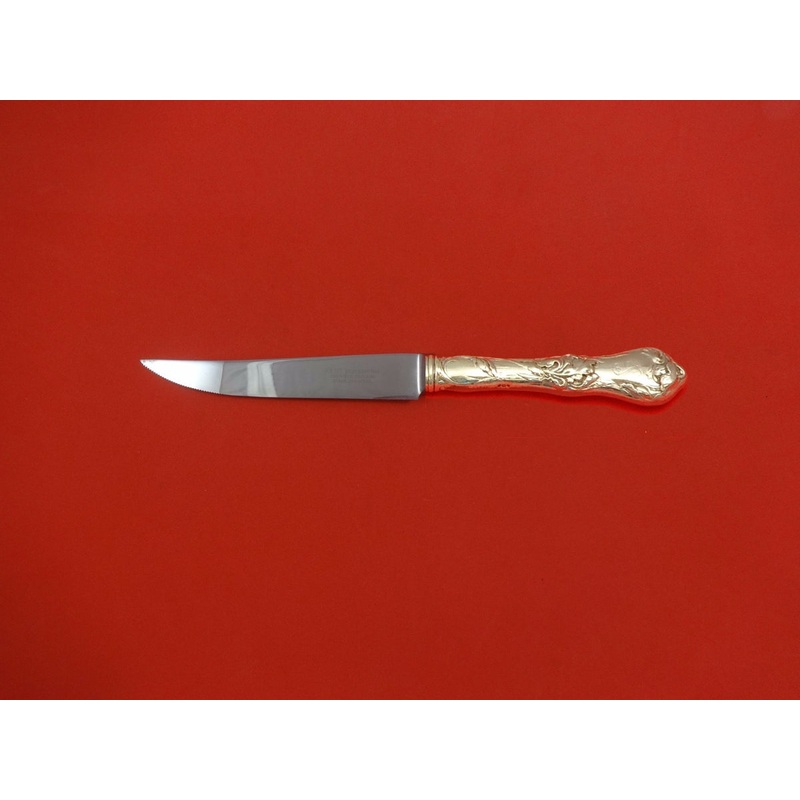 Les Cinq Fleurs by Reed & Barton Sterling Steak Knife HHWS  Custom Made 8 1/2"