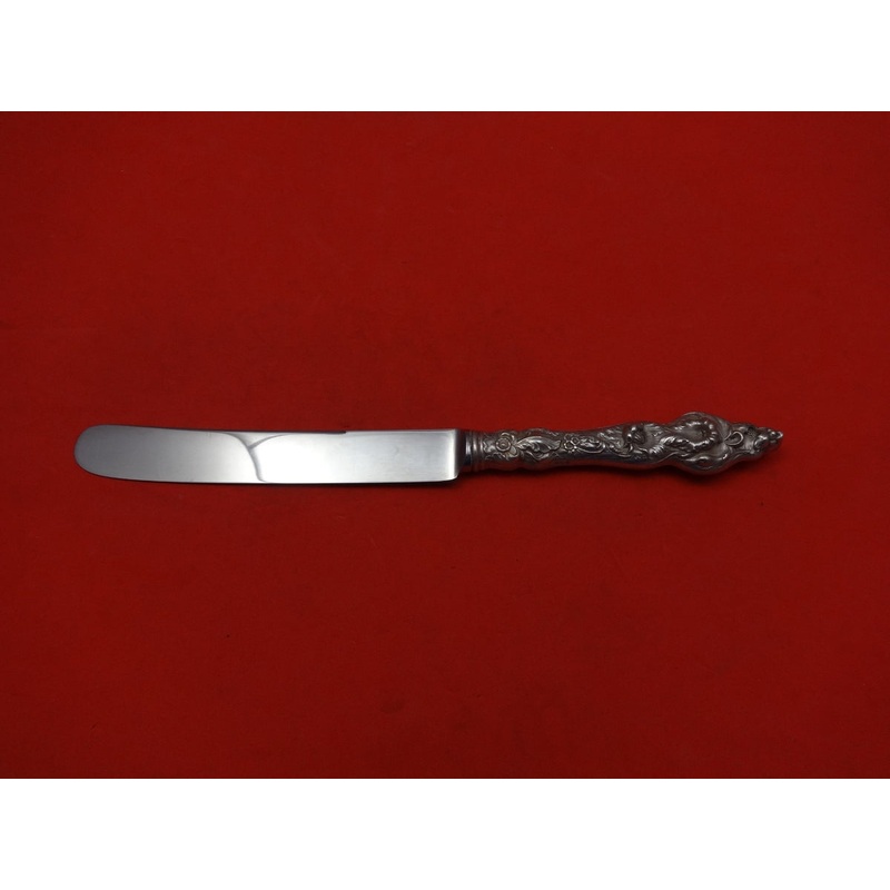 Les Six Fleurs by Reed and Barton Sterling Dinner Knife Blunt Stainless 10 1/4"