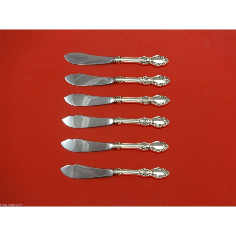 Old Virginia by Reed & Barton Sterling Trout Knife Set 6pc. HHWS  Custom 7 1/2"