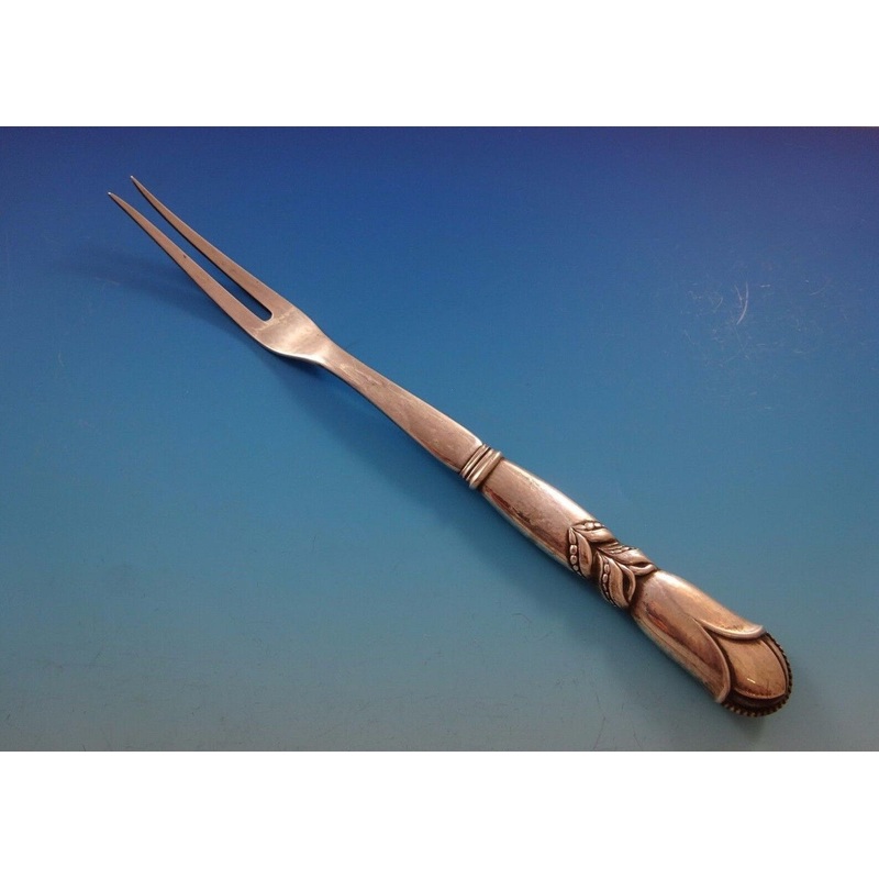 Ornamental #57 by Georg Jensen Sterling Buffet Fork 2-Tine 9 3/4"