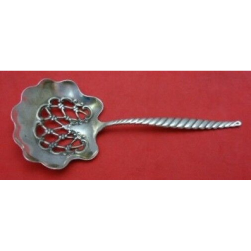 Oval Twist by Whiting Sterling Nut Spoon 4 1/2"