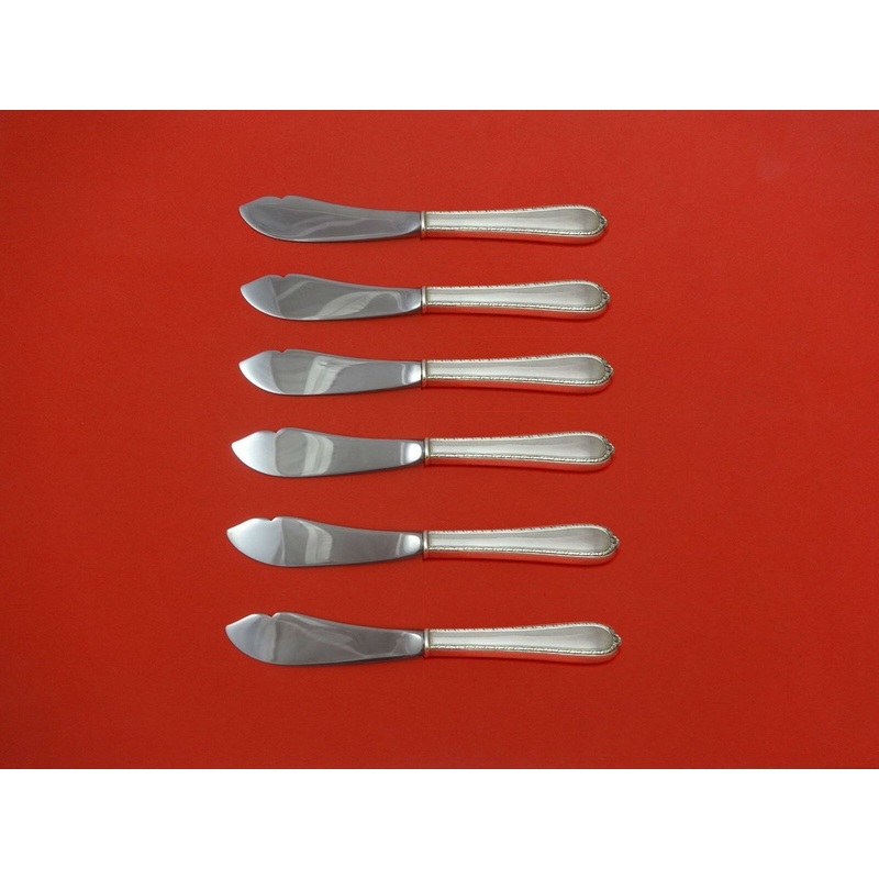 Pine Tree by International Sterling Trout Knife Set 6pc. HHWS  Custom 7 1/2"