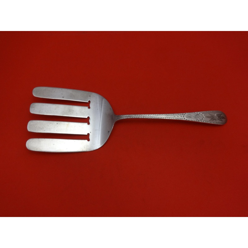Pointed Antique Engraved by Dominick and Haff Sterling Asparagus Fork 9 1/4"