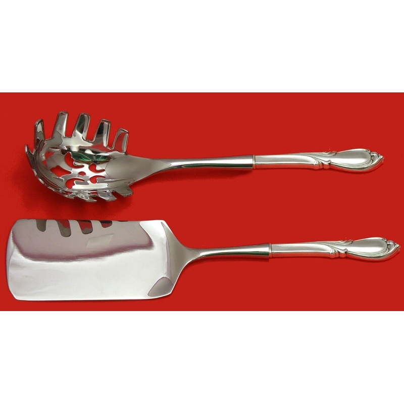 Rhapsody New by International Sterling Italian Pasta Server Set 2pc HHWS  Custom