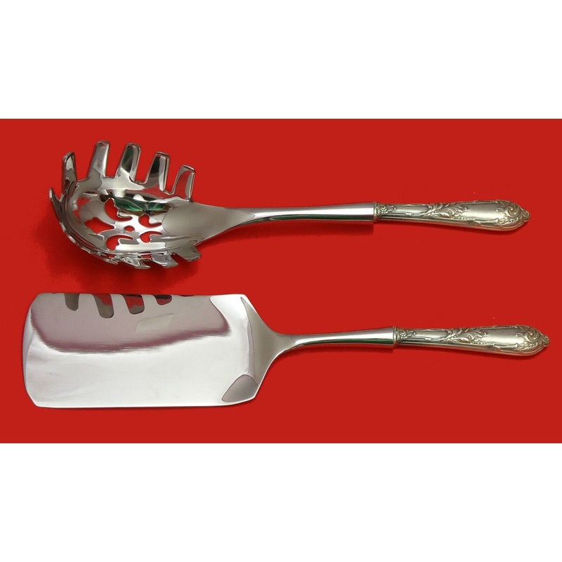 Romaine by Reed & Barton Sterling Italian Pasta Server Set 2pc HHWS  Custom