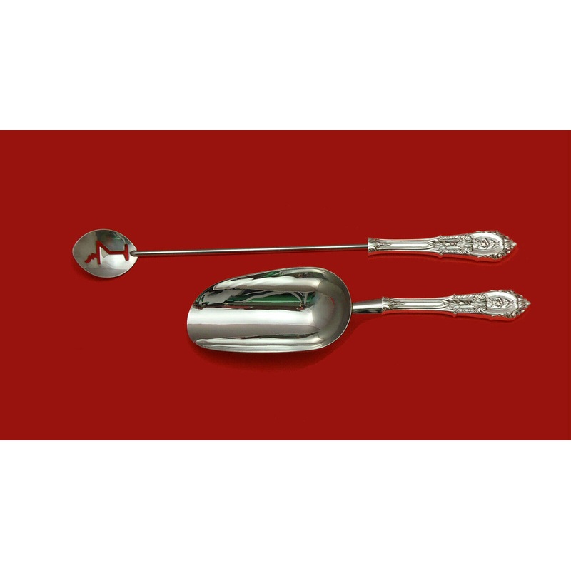Rose Point by Wallace Sterling Bar Set 2pc HH WS Custom Made