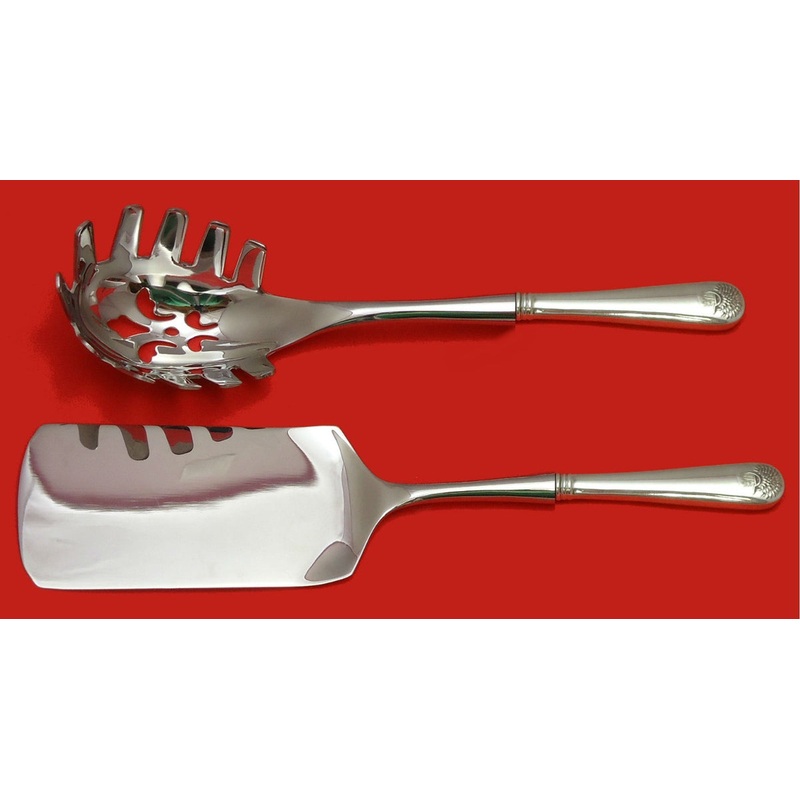 Sheaf of Wheat by Durgin-Gorham Sterling Italian Pasta Svr Set 2pc HHWS  Custom