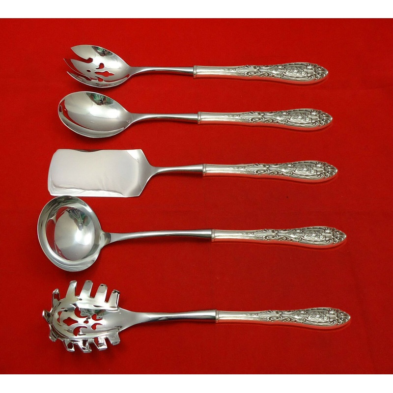 Southern Grandeur by Easterling Sterling Hostess Set 5pc HHWS  Custom Made