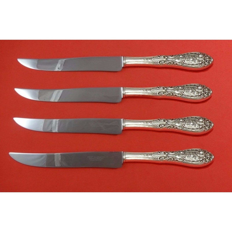 Southern Grandeur by Easterling Sterling Steak Knife Set 4pc Texas Sized Custom