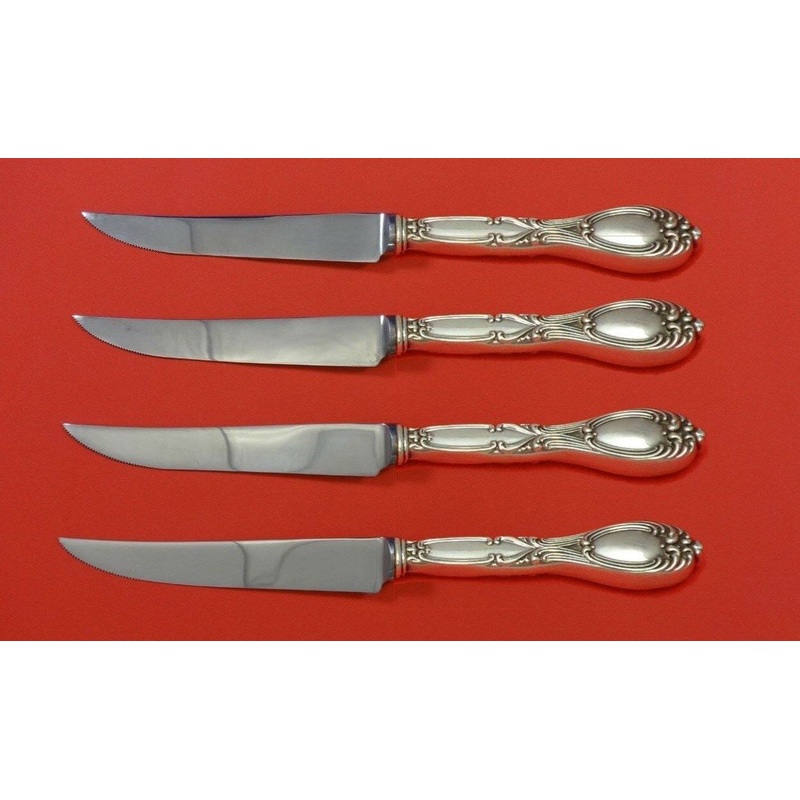 Victoria aka Florence by Frank Whiting Sterling Steak Knife Set 4pc Custom Made