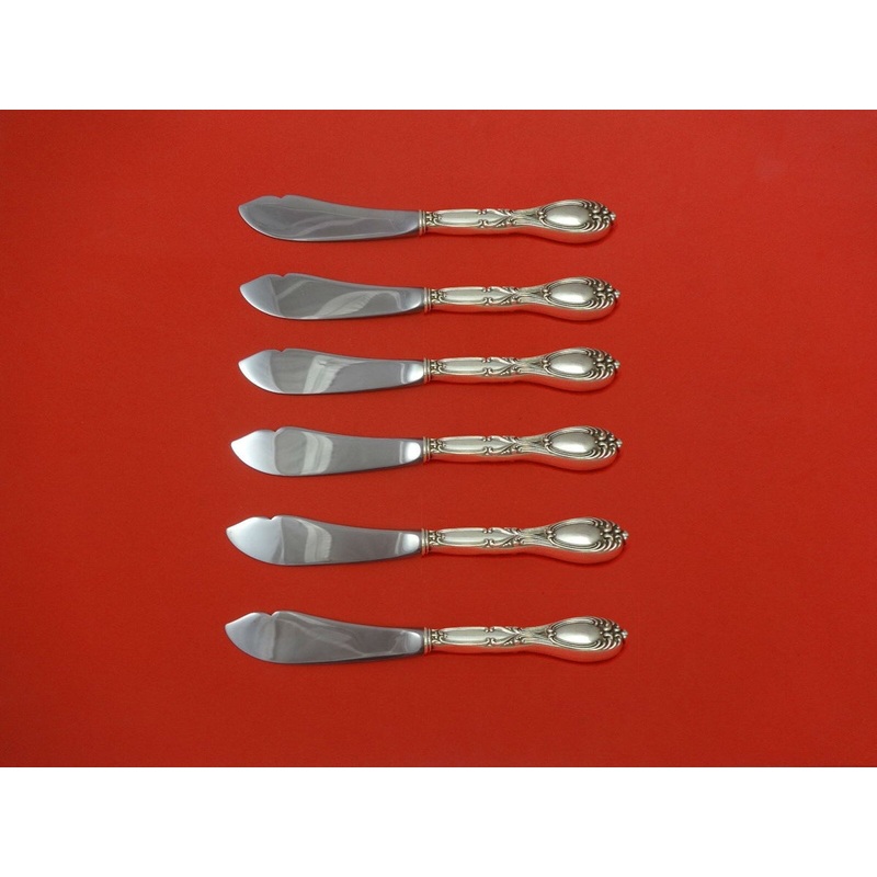 Victoria aka Florence by Frank Whiting Sterling Trout Knife Set 6pc HHWS  Custom