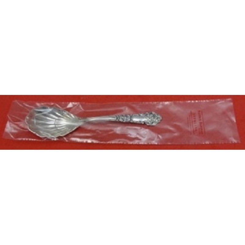 French Renaissance By Reed and Barton Sterling Sugar Spoon Shell 6 1/4" New
