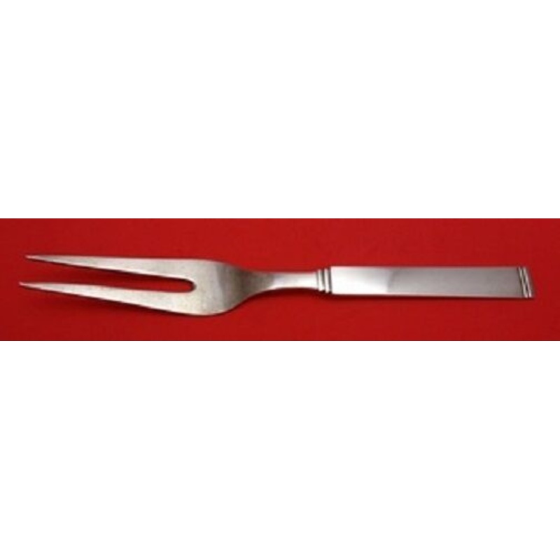 Funkis III by W and S Sorensen Sterling Cold Meat Fork Large 2-Tine 8 3/4"