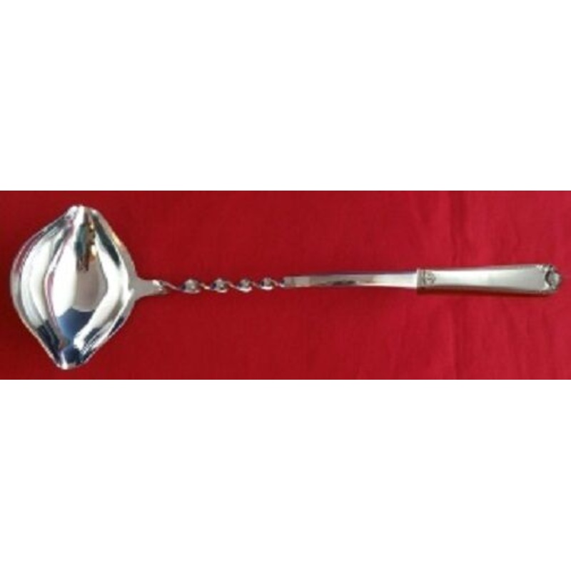 George II Rex Hand Chased by Watson Sterling Punch Ladle w/ Twist Handle Custom