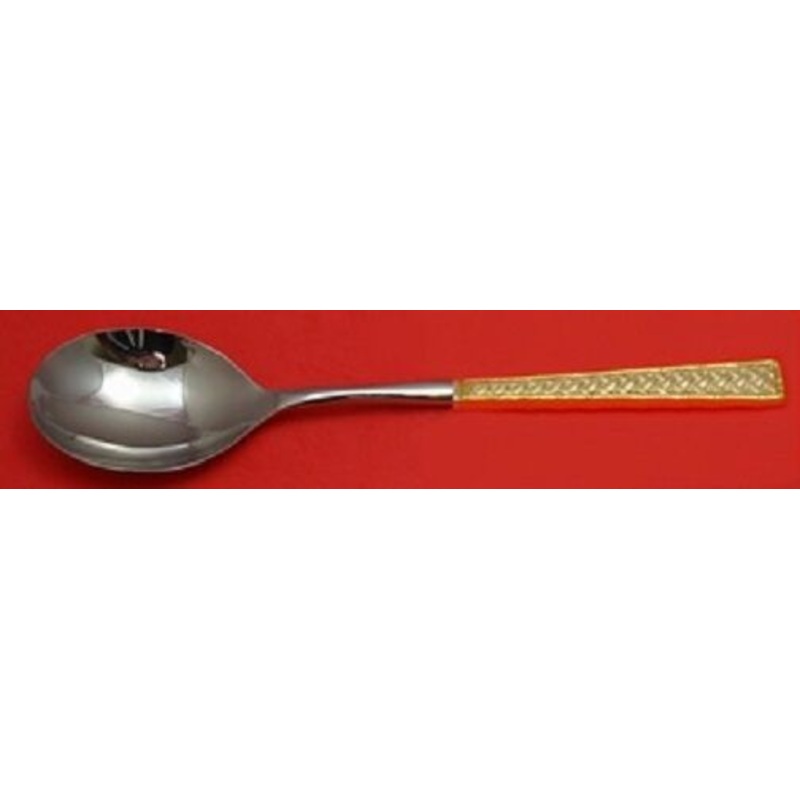 Golden Tradewinds By International Sterling Casserole Spoon HHWS 11 1/2" Custom