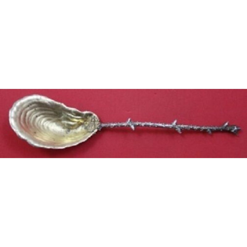 Gorham Sterling Almond Scoop Oyster Shell Bowl GW 6 1/4" Figural Coral handle