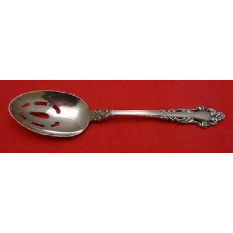 Grande Renaissance By Reed & Barton Sterling Serving Spoon Pierced Orig 8 1/2"