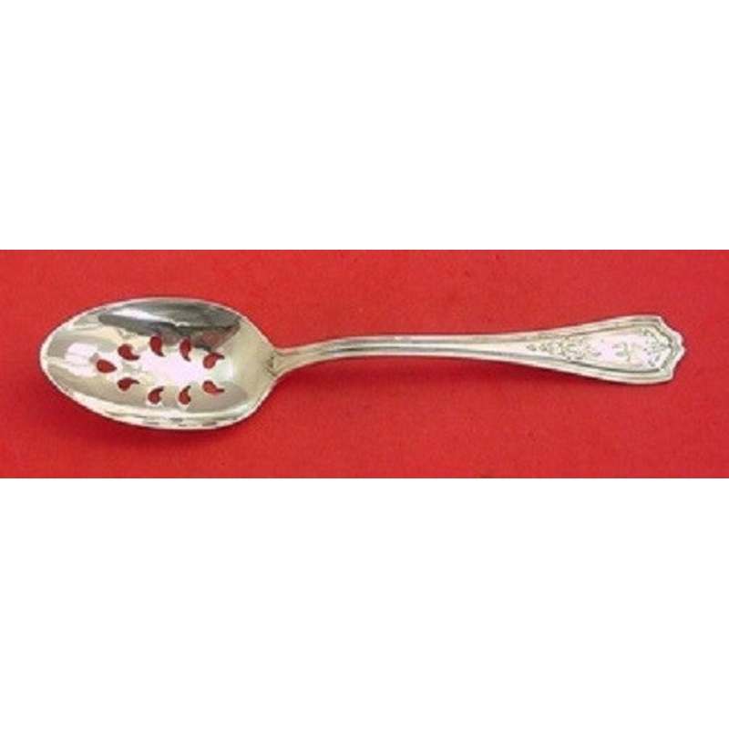 Hepplewhite Chased by Reed and Barton Sterling Serving Spoon Pcd 9-Hole Custom