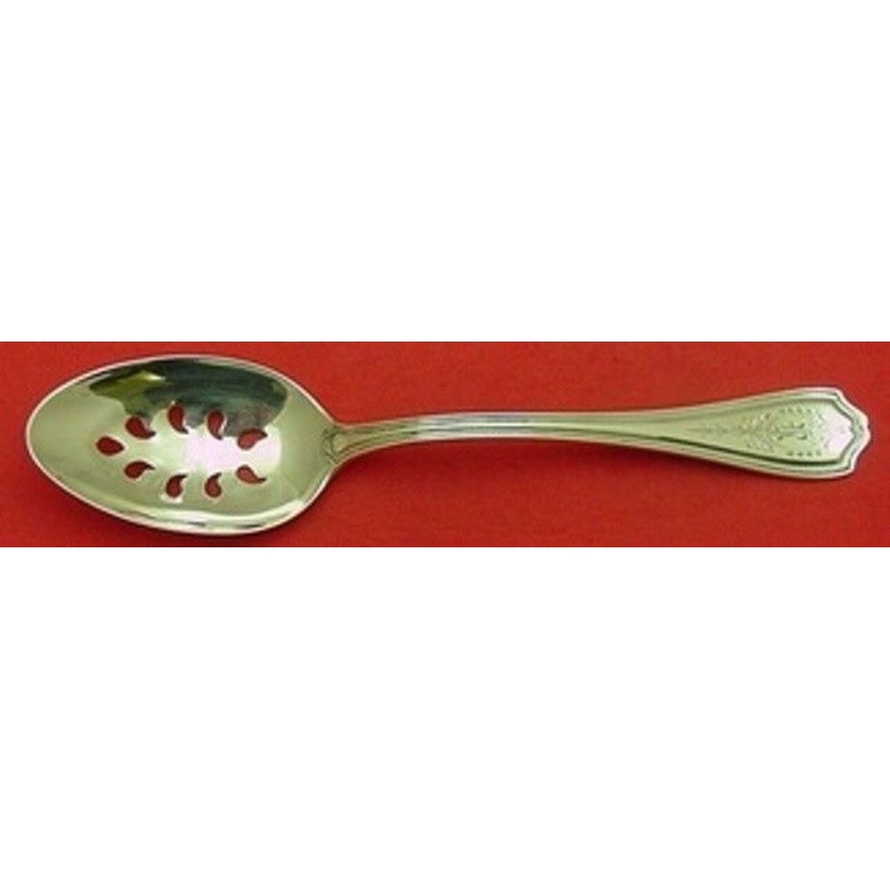 Hepplewhite Engraved by Reed & Barton Sterling Serving Spoon Pcd 9-Hole Original