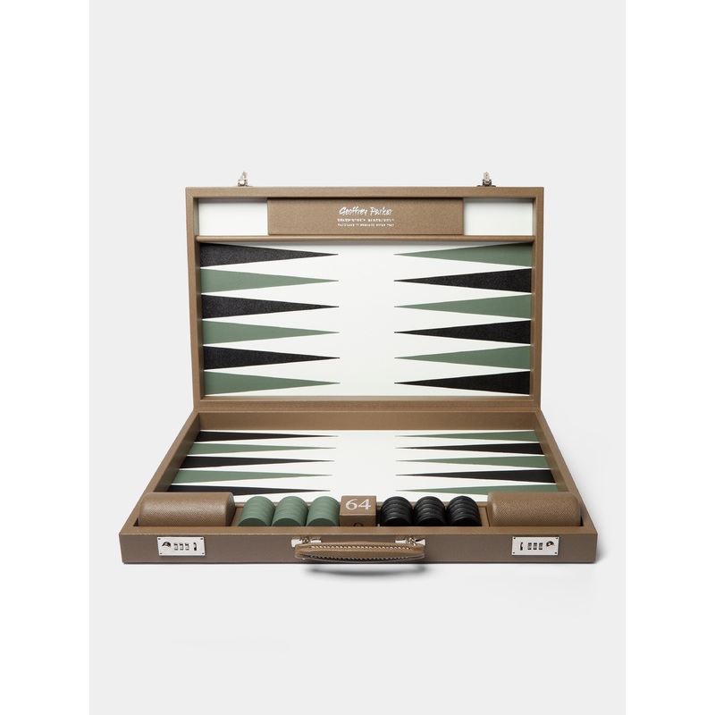 Leather Tournament Backgammon Set