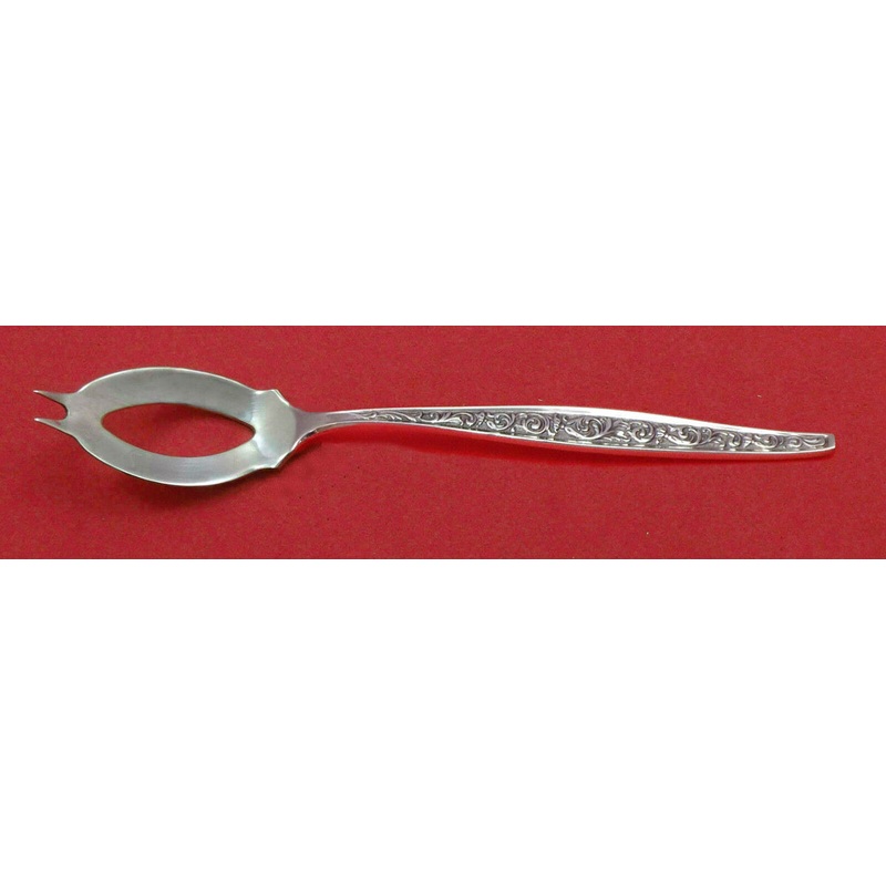 Renaissance Scroll by Reed and Barton Sterling Olive Spoon Ideal 5 3/4" Custom