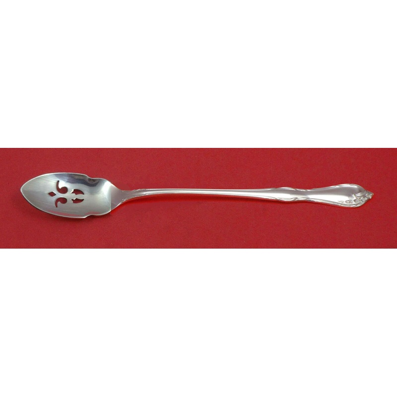 Rose Cascade By Reed and Barrton Sterling Olive Spoon Pierced Long Custom