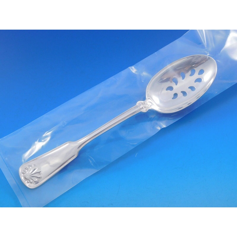 Shell and Thread by Tiffany Sterling Serving Spoon Pierced 9-Hole Custom 8 1/2"