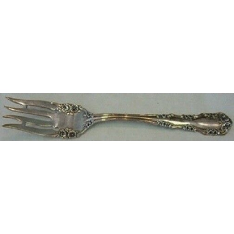 Wild Rose Old aka Rosalind By International Sterling Salad Fork w/ Bar 6 1/4"
