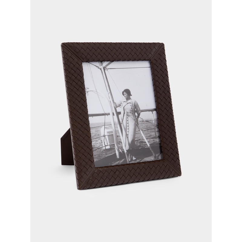 Woven Leather Photo Frame