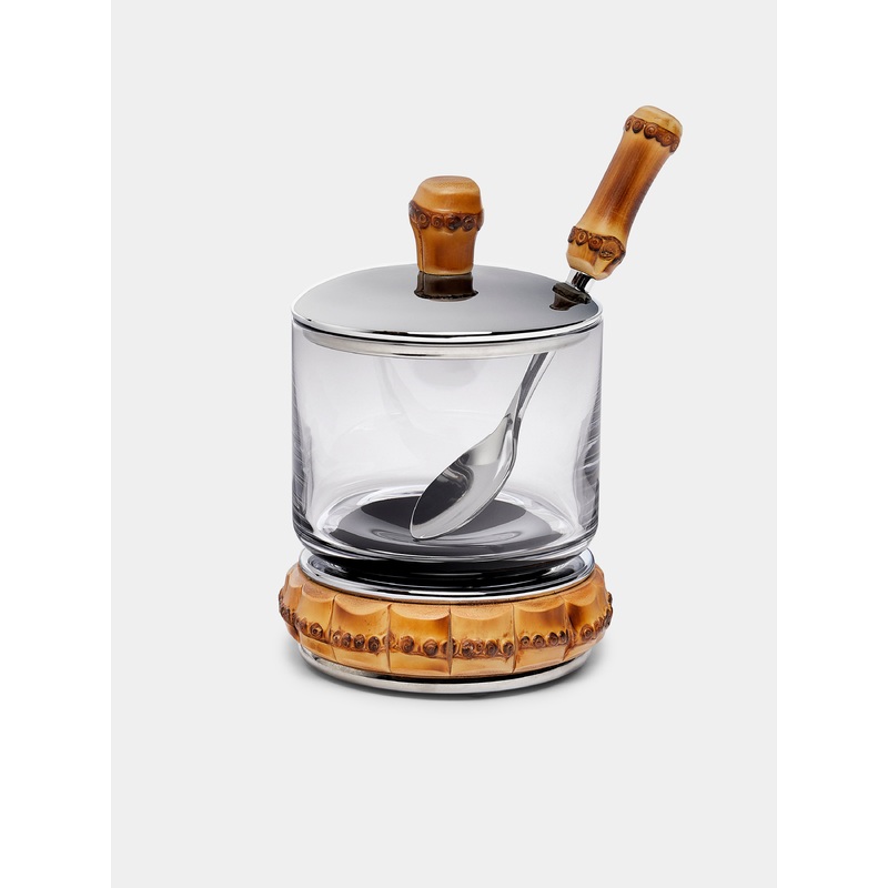 Bamboo Jar with Spoon