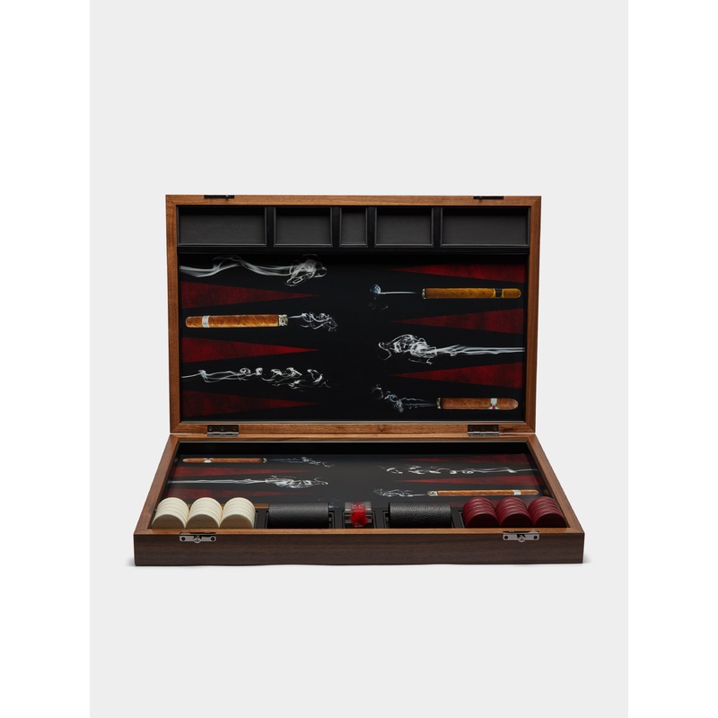 Cigar Photographic Backgammon Set
