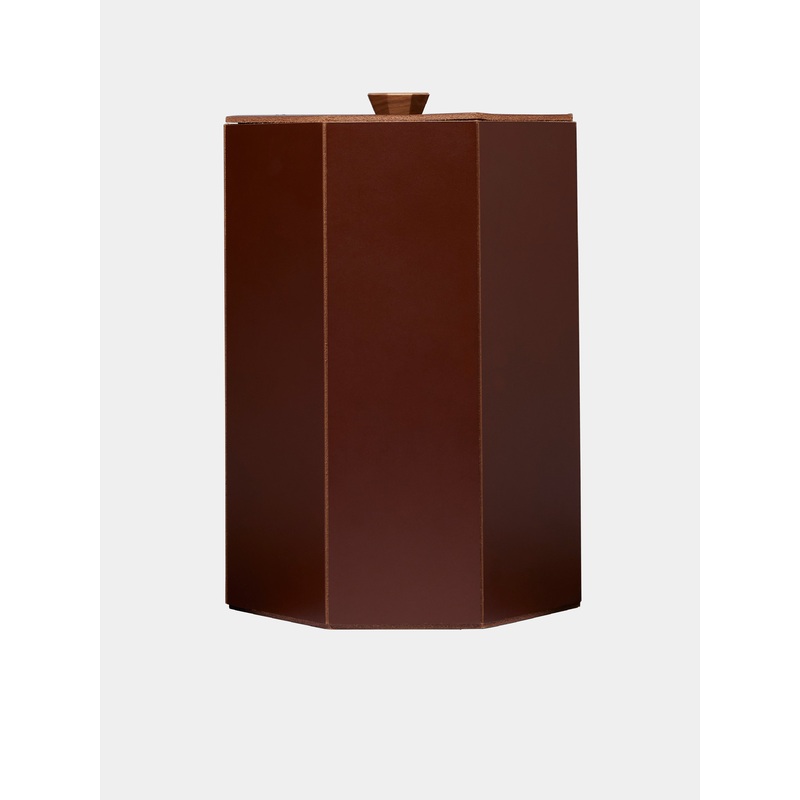 Coste Leather Wastepaper Bin