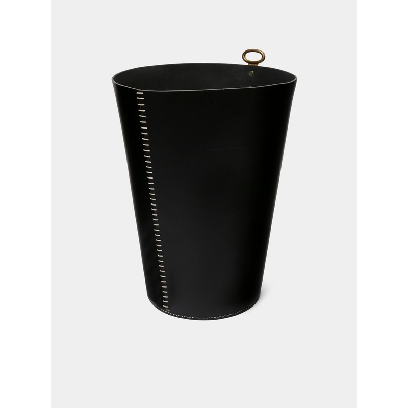 Eyelet Leather Wastepaper Bin