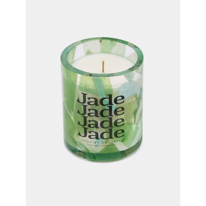 Jade Hand-Blown Murano Glass Scented Candle