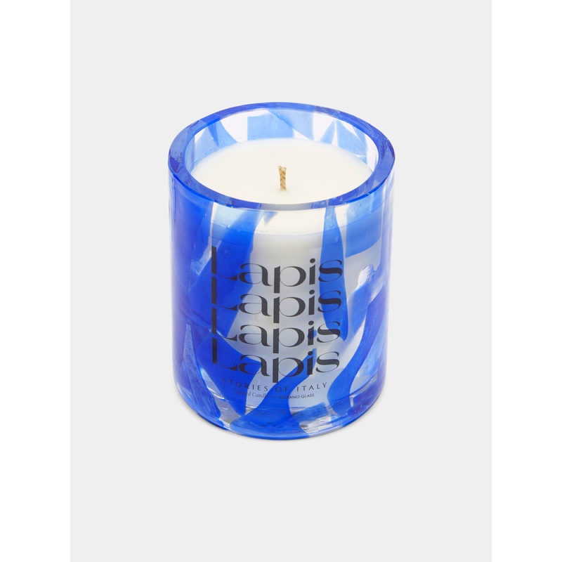 Lapis Hand-Blown Murano Glass Scented Candle