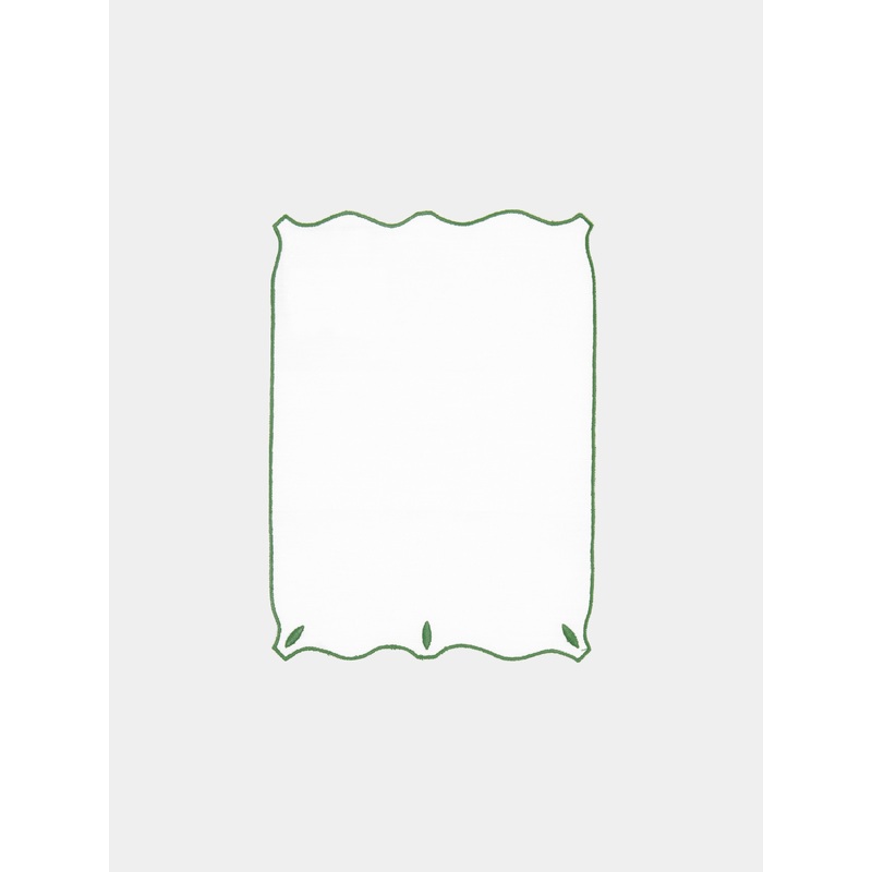 Olimpia Embroidered Linen Cocktail Napkins (Set of 6)