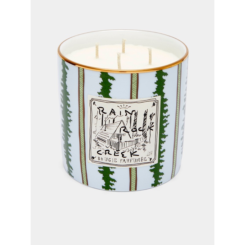 Profumi Luchino Rain Rock Creek Porcelain Large Candle